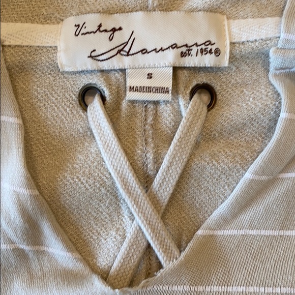 Vintage Havana Cropped Striped Hoodie - Picture 3 of 6